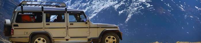 tata sumo car in sikkim lake