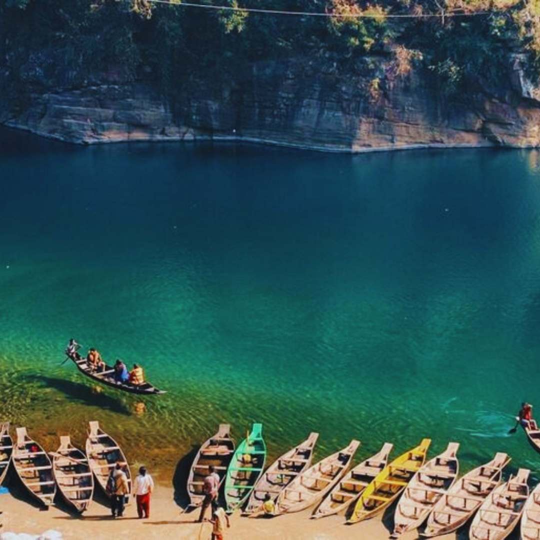 Umngot River in Dawki, Meghalaya